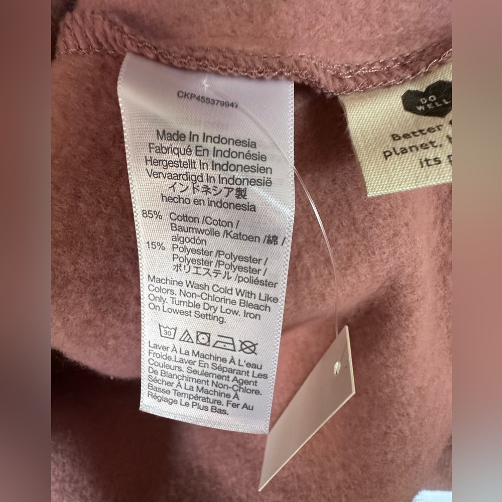 Madewell Maxi Dress MWL Betterterry Hoodie Sweatshirt Normcore Faded Mauve LG - Picture 11 of 15